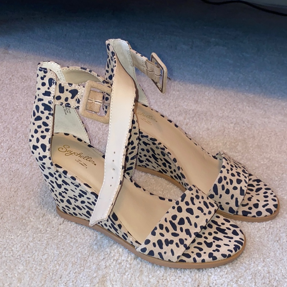 Cheetah print wedges